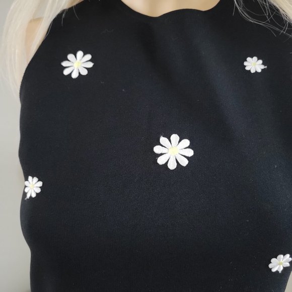 Vintage 579 brand daisy shift dress mod retro 60s style - Picture 4 of 8